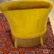 Toad armchair style Napoleon III Mustard