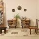 Pair of bedside table restyled swing door year 60