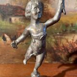 Old cherub candle holder