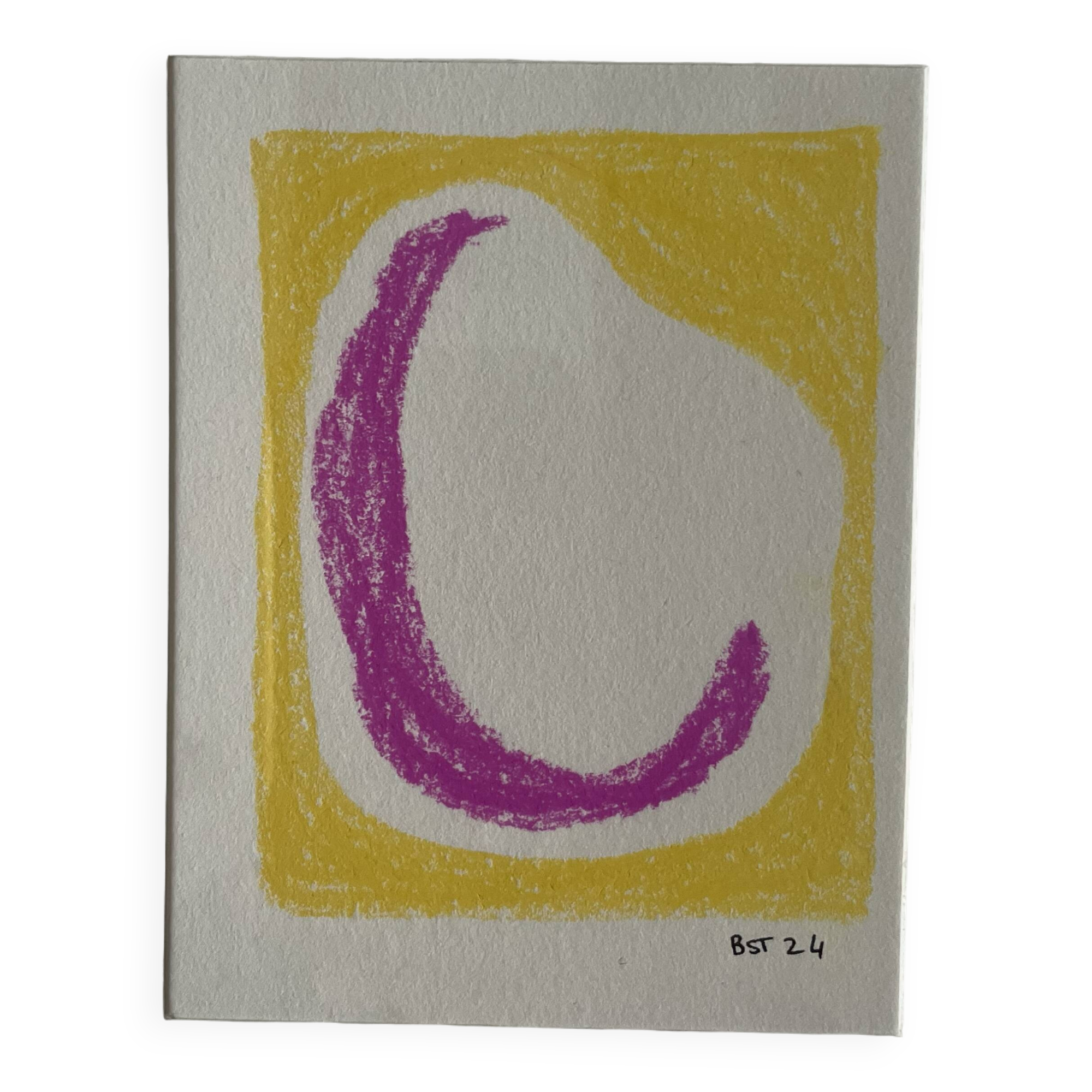 Abstract pastel painting