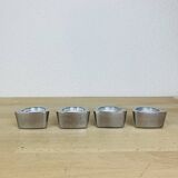 4 bougeoirs triangle aluminium, Ikéa