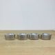 4 aluminum triangle candle holders, Ikea