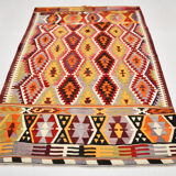 5x7 bold colorful kilim rug, 155x220cm