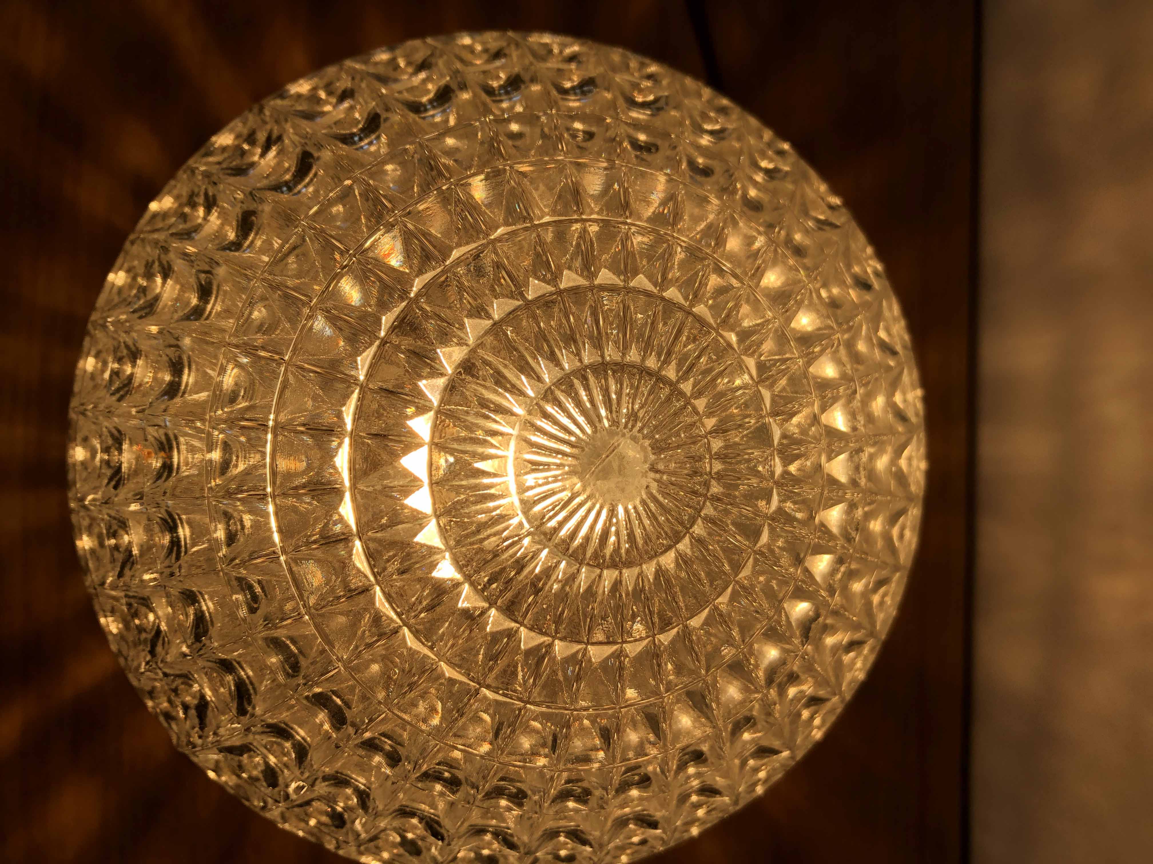 Lamp, marble, brass and chiseled glass 1960