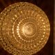 Lamp, marble, brass and chiseled glass 1960