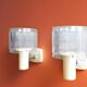 Set of 2 mid century modern wall sconce lamps new