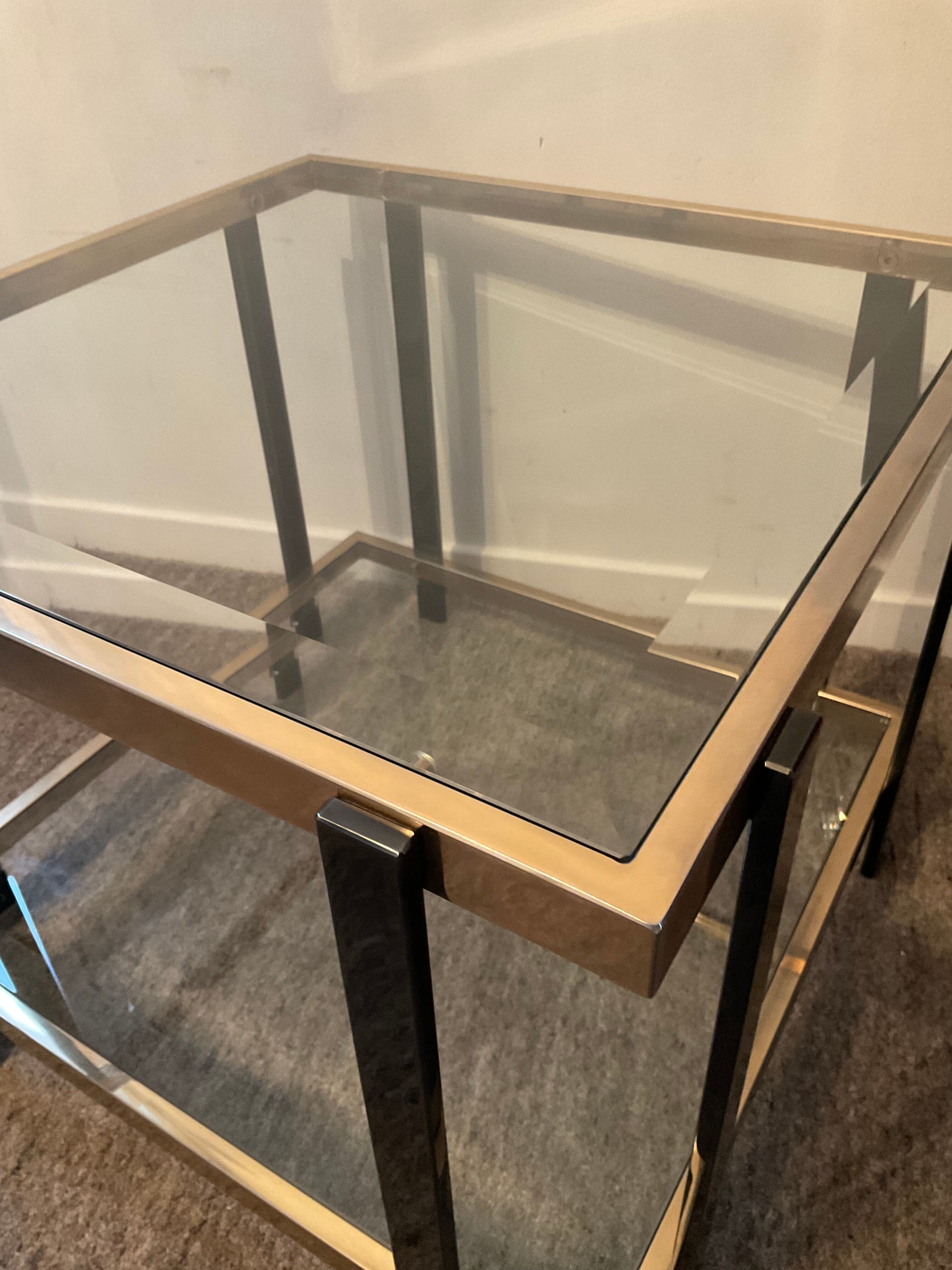 Belgo Chrom Hollywood Regency Coffee Table of the 70s