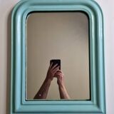 Vintage Louis Philippe style Tiffany blue table mirror 46 cm x 57 cm