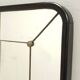 Art Deco Rectangular Wall Mirror with Black Beech Frame, Italy