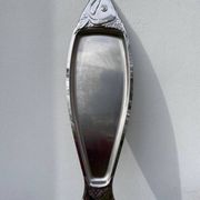 Large stainless steel fish platter signed Jean Couzon