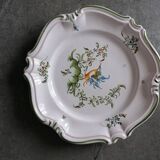 Earthenware plate "Jallier à Moustiers". Hand-painted. Impeccable condition