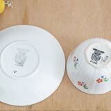 Service 4 cups and saucers Digoin Sarreguemines