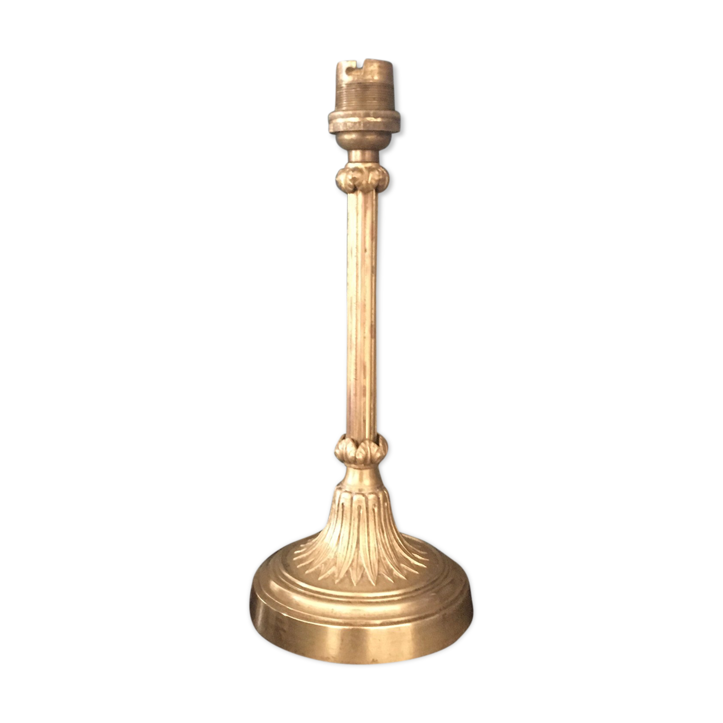 Bronze and brass lamp foot