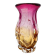Vase Studio Glass Josef Hospodka Chribska Sommerso Feuille Argent