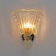 Attributed to Barovier & Toso Brass and Pulegoso Murano Glass Sconces, Pair