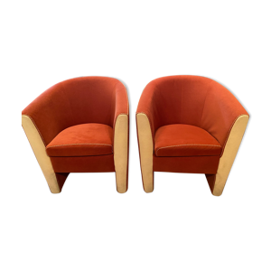 Paire de fauteuils vintage