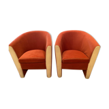 Paire de fauteuils vintage