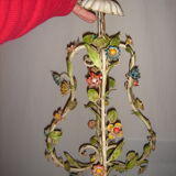 Painted metal chandelier Maison Firenze, Italy, 1970