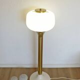 Vintage Brass Floor Lamp Elegant Gold Tall Mid Century Modern Light