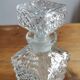 Pressed glass whisky decanter