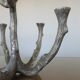 Brutalist candlestick sculpture massive aluminum tree 70s