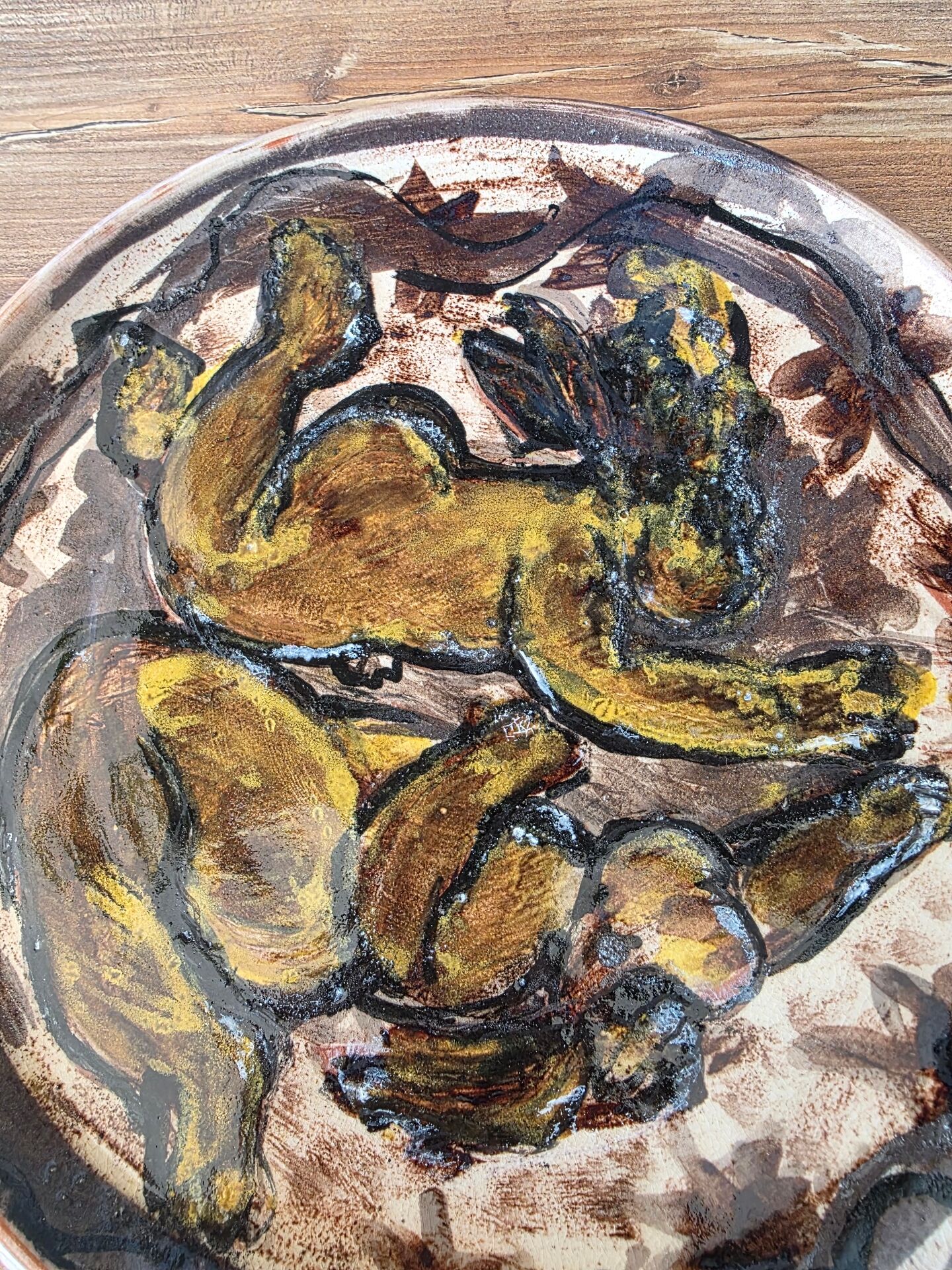 Wall plate in ceramic Vallauris – Léa Donat Picasso Madoura spirit