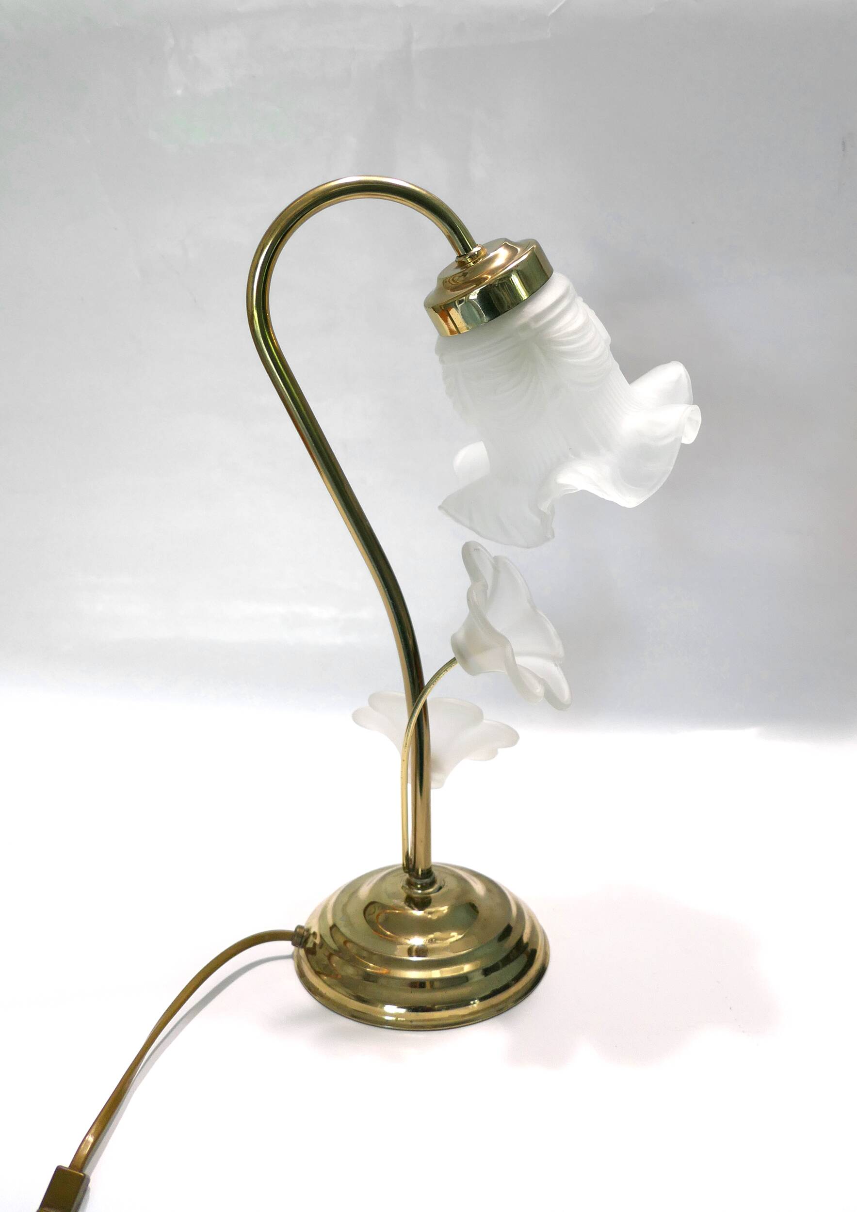 1980s swan neck table lamp