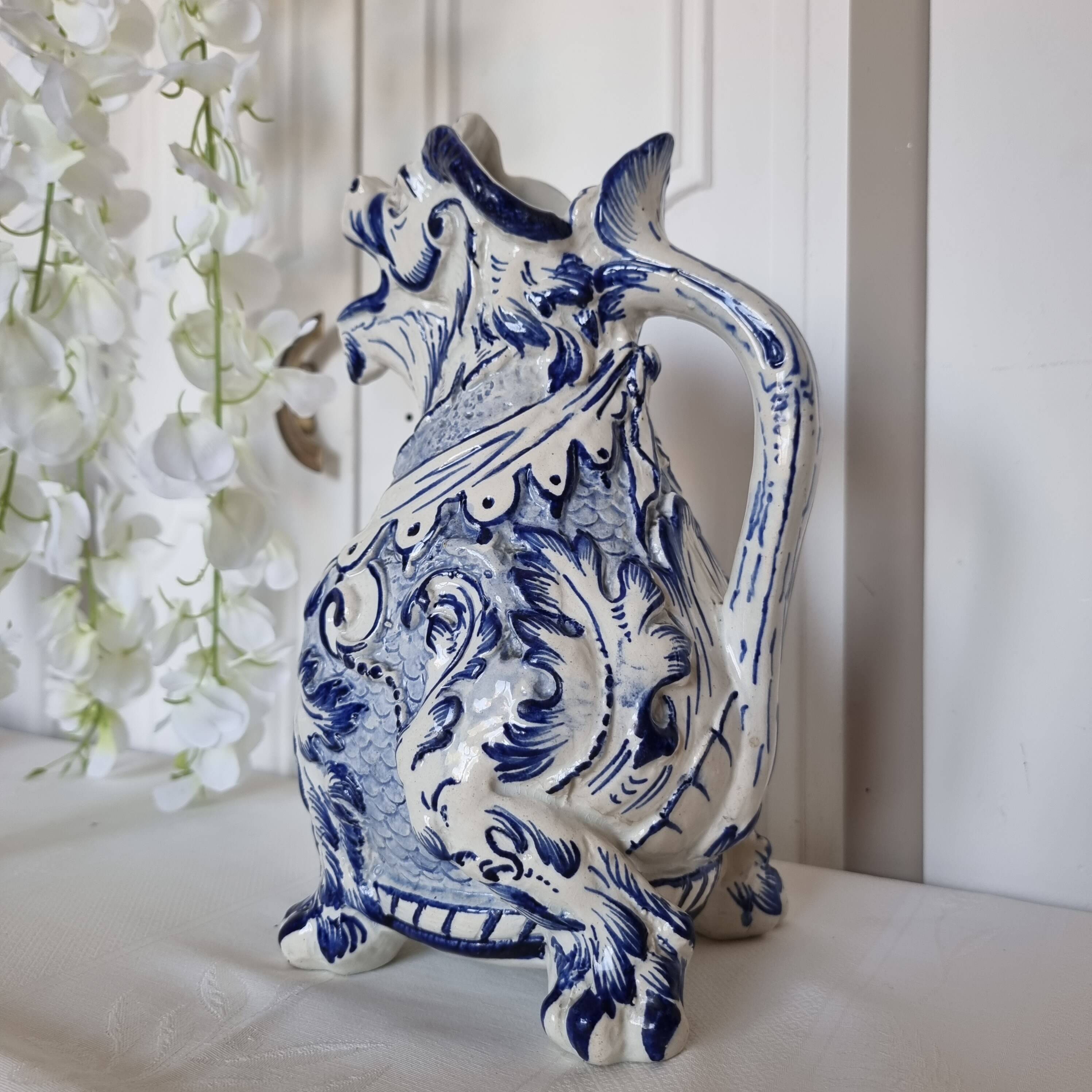 Aquamanil Pitcher with Chimera by Émile Gallé, 1890-1900