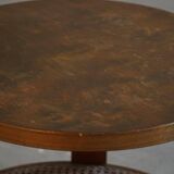 Modern Danish, Lacquered Beech Side Table, Fritz Hansen, "Model 1535", 1940s