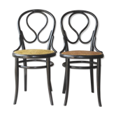 Paire de chaises n°20 "Omega" de Thonet et Lebrun, vers 1880