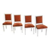 Set of 4 Louis XVI style chairs from the 1970s.