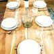 Solid oak farmhouse table 220 X 80 cm