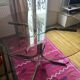 Italian glass and chrome dining table