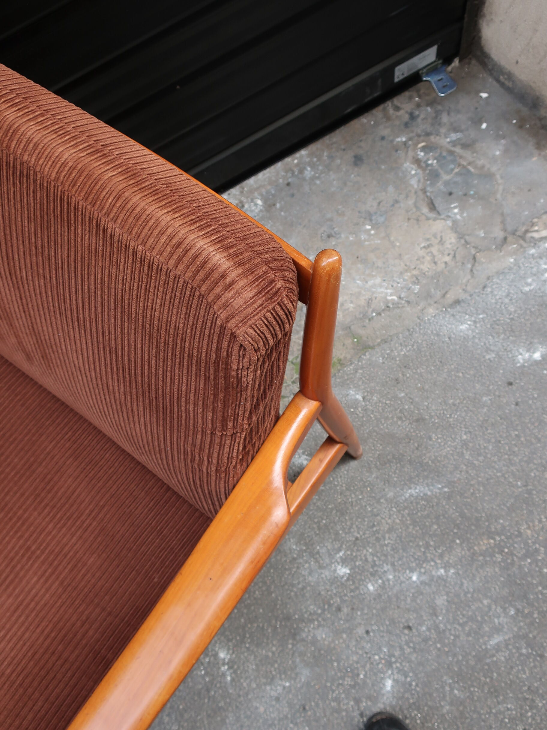 Scandinavian wooden armchair from the 1960s