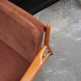 Scandinavian wooden armchair from the 1960s