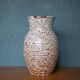 Speckled ceramic vase, west germany