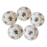 lot of 5 deep plates Sarreguemines Agreste