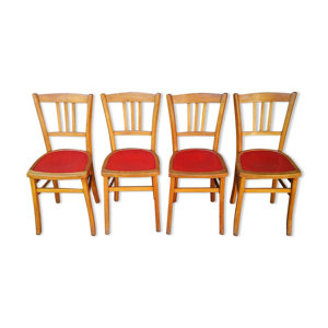 Série de quatre chaises - bistrot