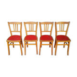 Series of four bistro chairs