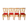 Series of four bistro chairs