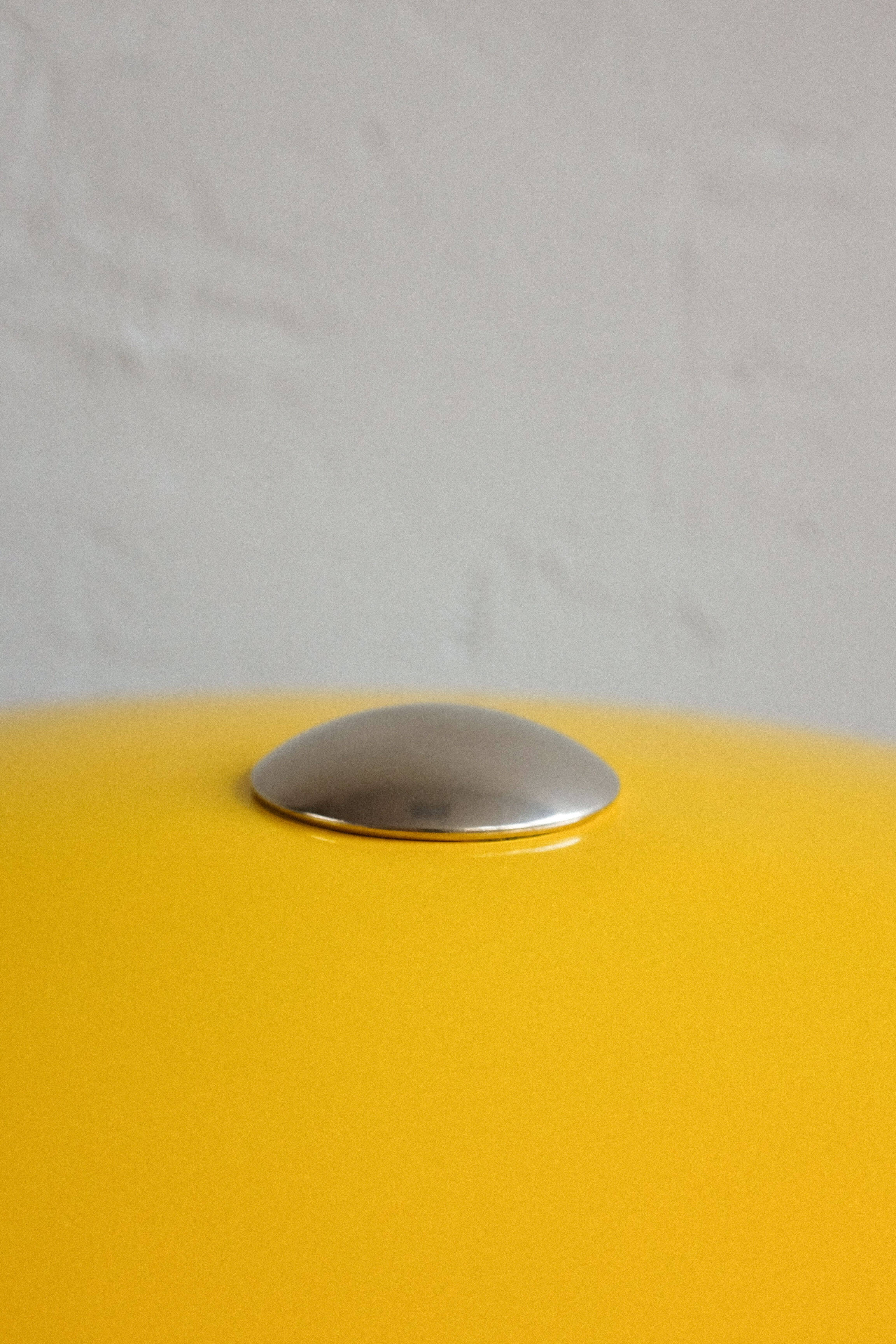 East germany vintage yellow table lamp by veb narva leuchtenbau, 1960s