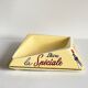 Vintage ceramic bistro ashtray