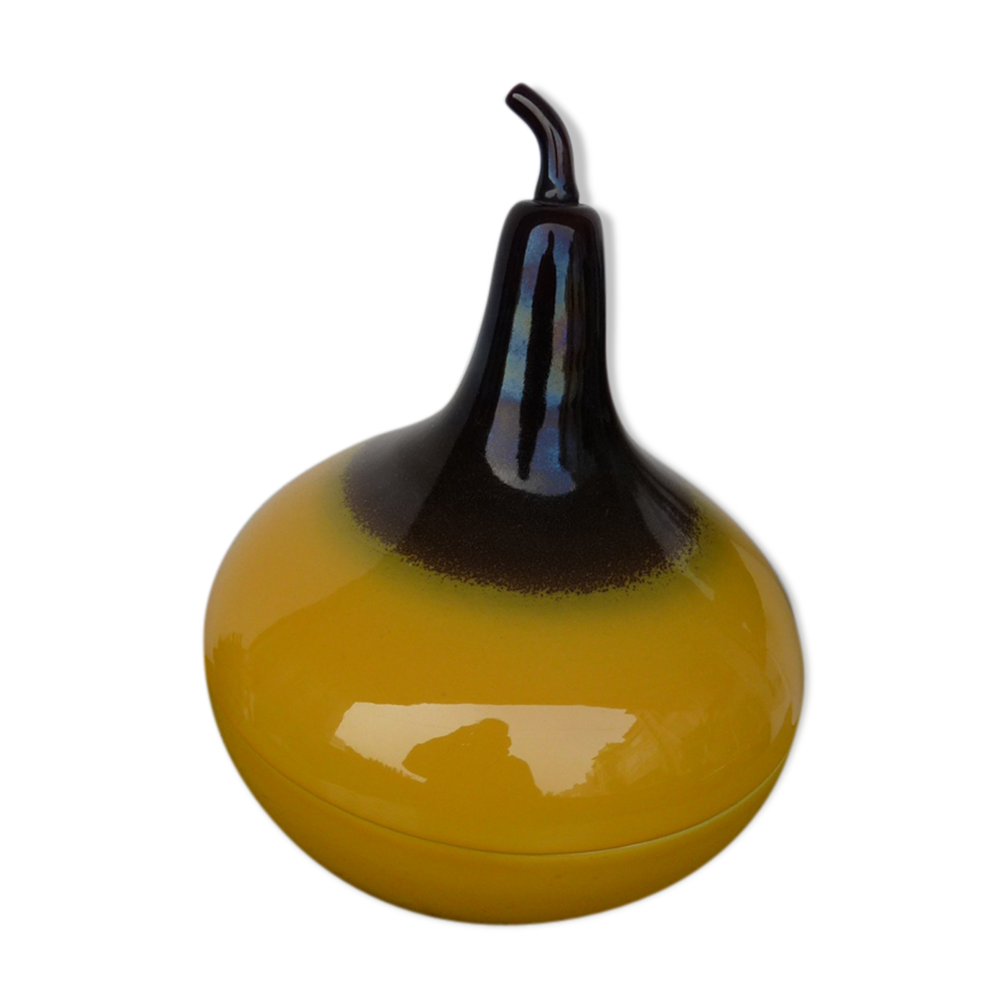 Pear-shaped soupiere vintage italian ceramic 70