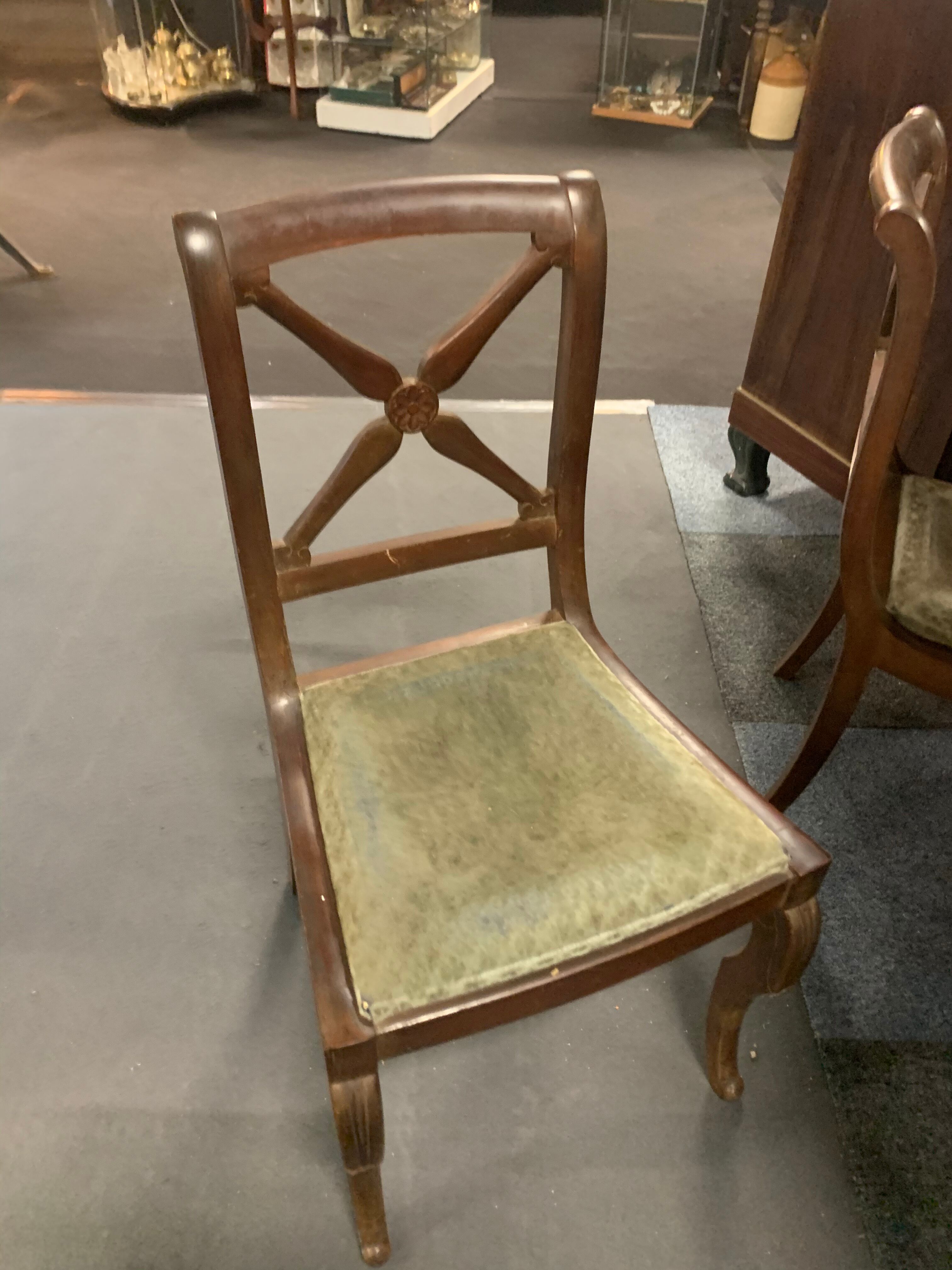Table 6 feet Louis XVI and his six chairs