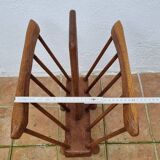 Vintage solid wood magazine rack, 1960s, Scandinavian style