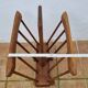 Vintage solid wood magazine rack, 1960s, Scandinavian style