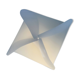 Wall lamp, folded plastic table lamp, 1980