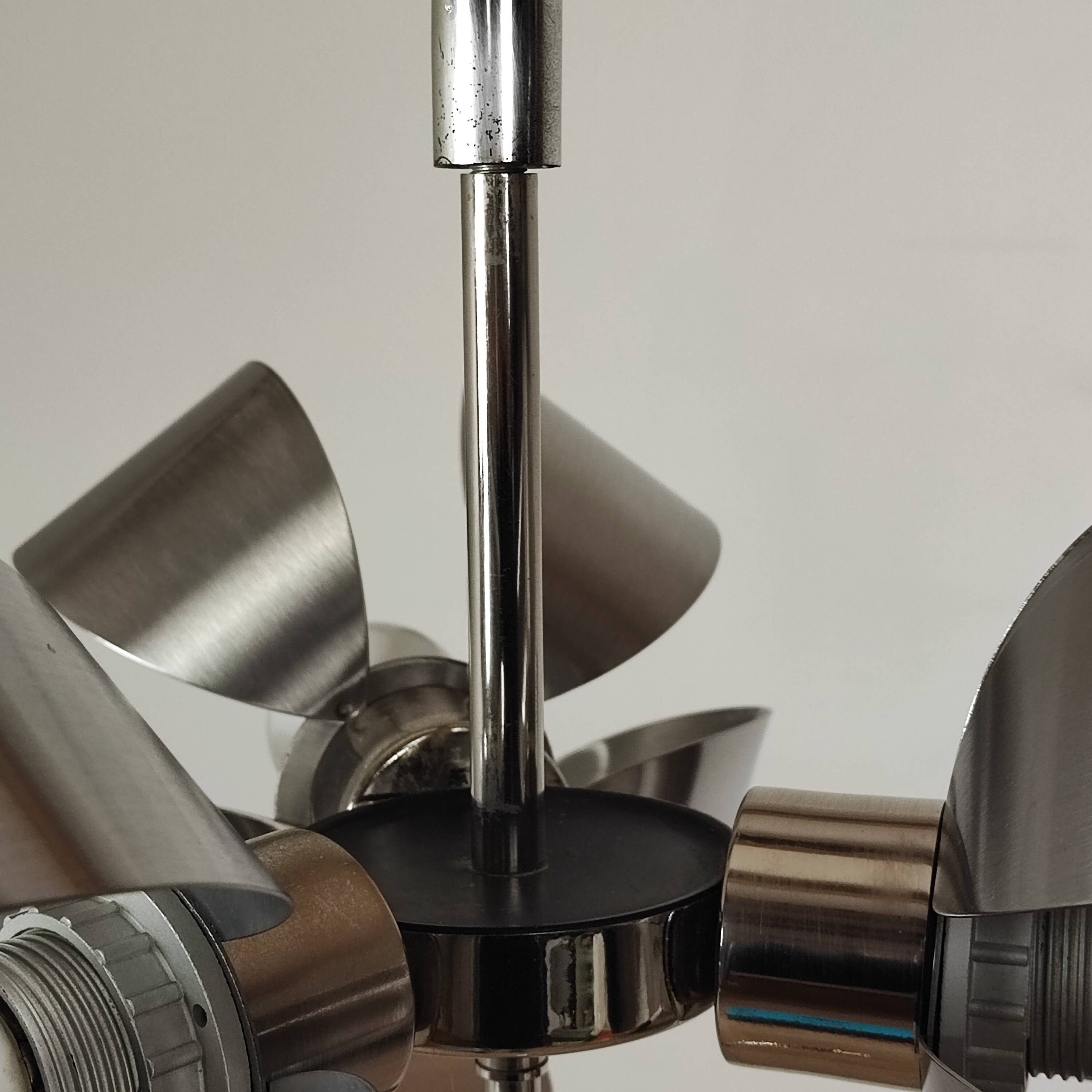 Space age 70' pendant light