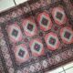 Vintage carpet Uzbek Bukhara handmade 81cm x 118cm 1960s