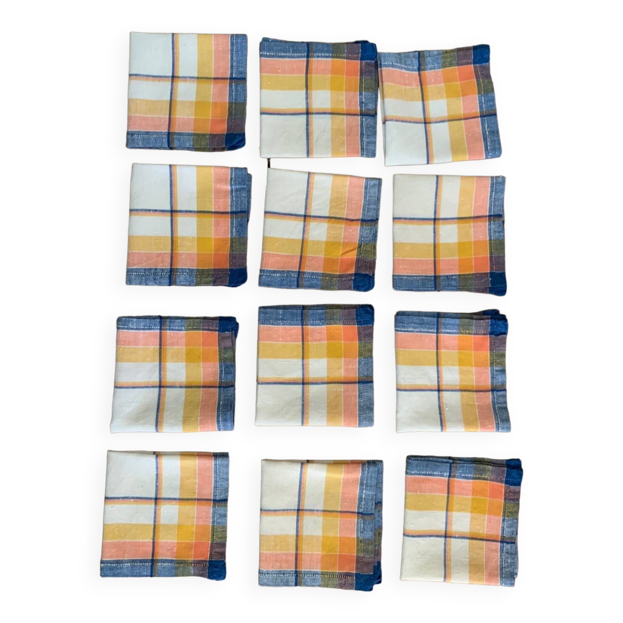 12 serviettes Selency x Monoprix Croisé Laroche